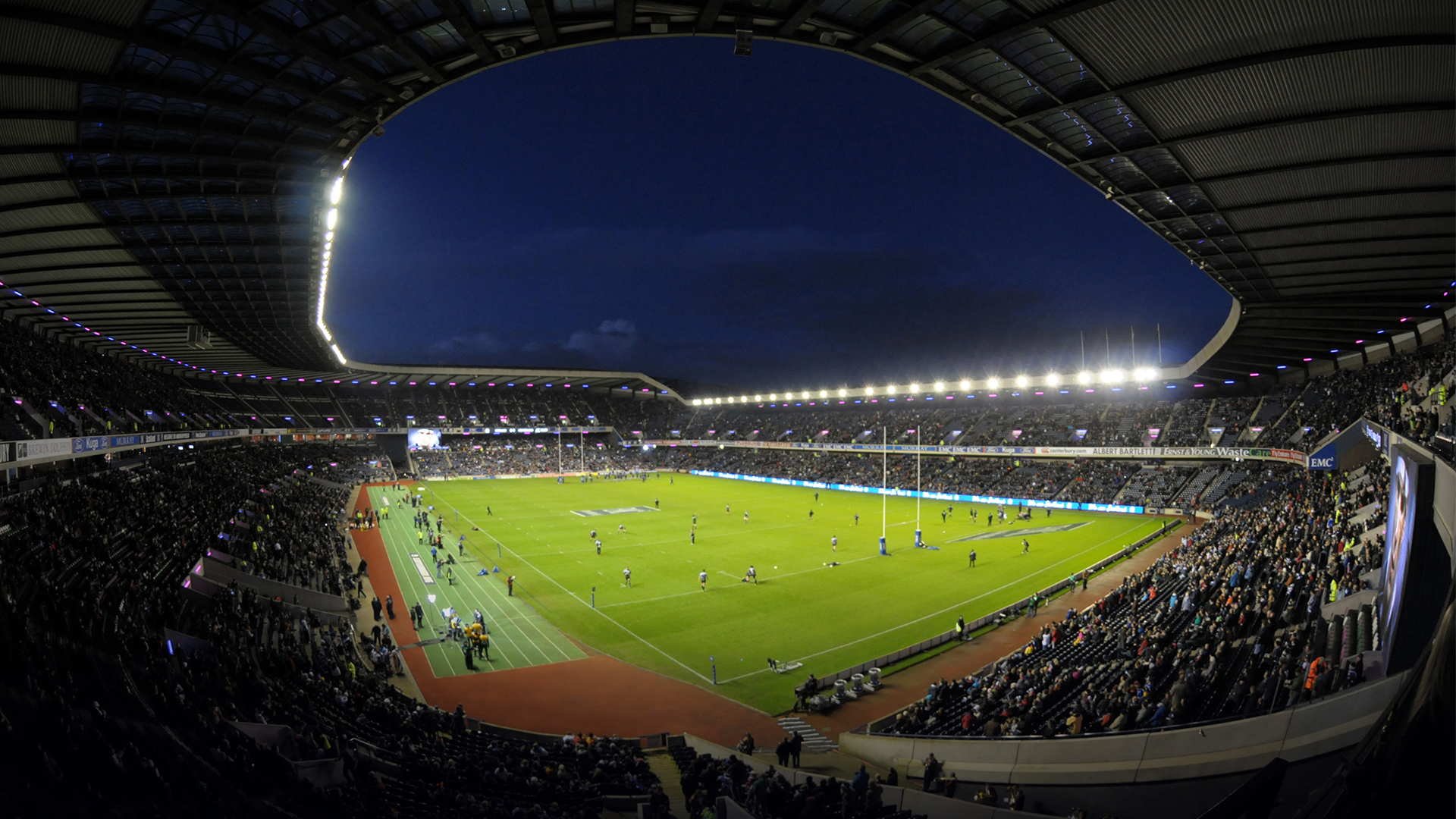 Murrayfield Stadium night